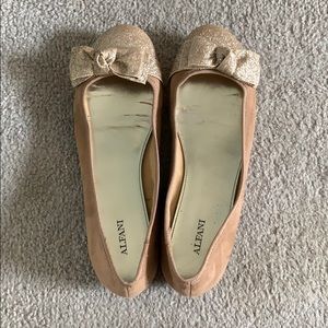 Alfani Gold Bow Flats